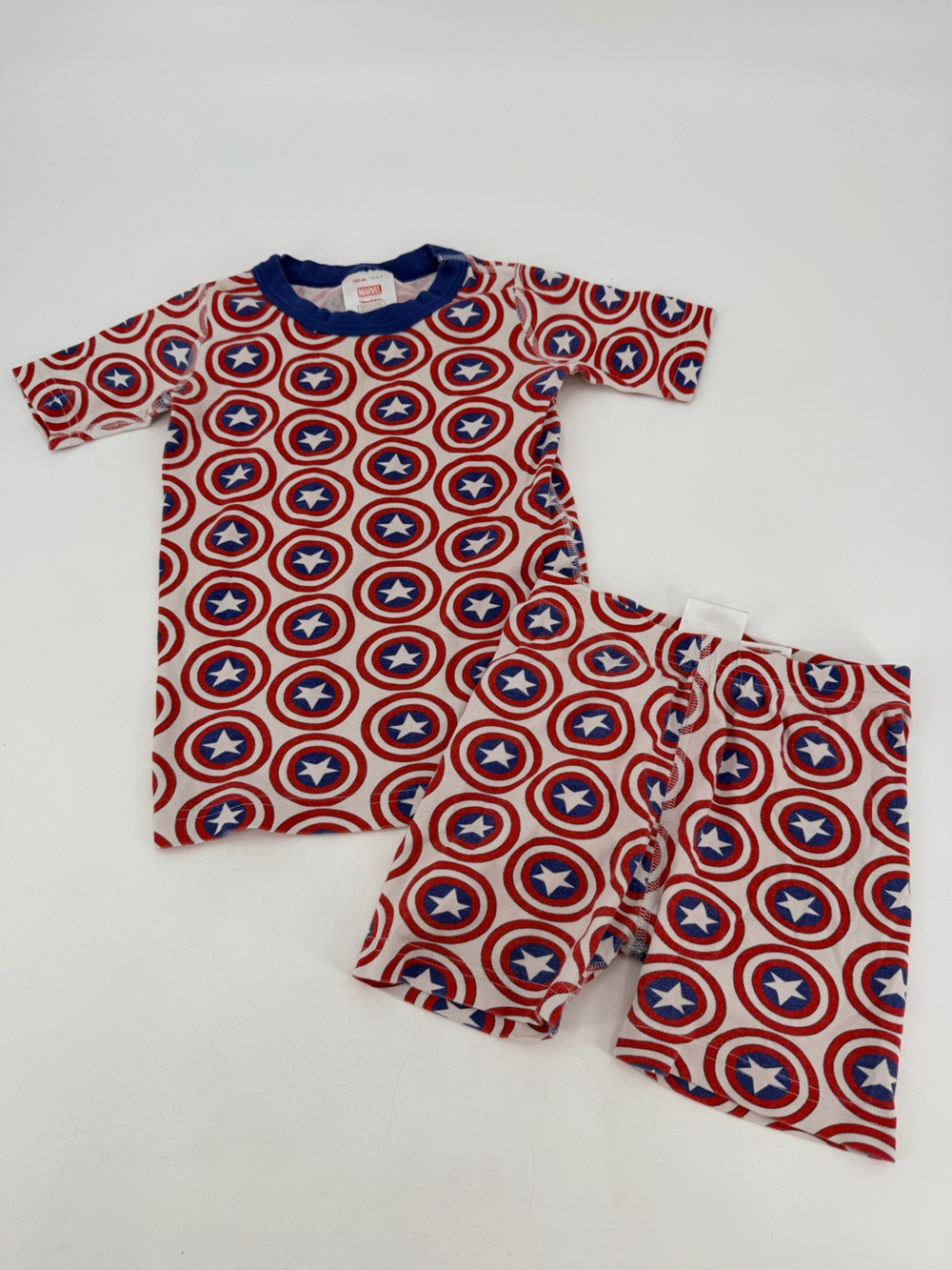 Hanna Andersson Captain America Marvel Short John Pajamas 6 7 120